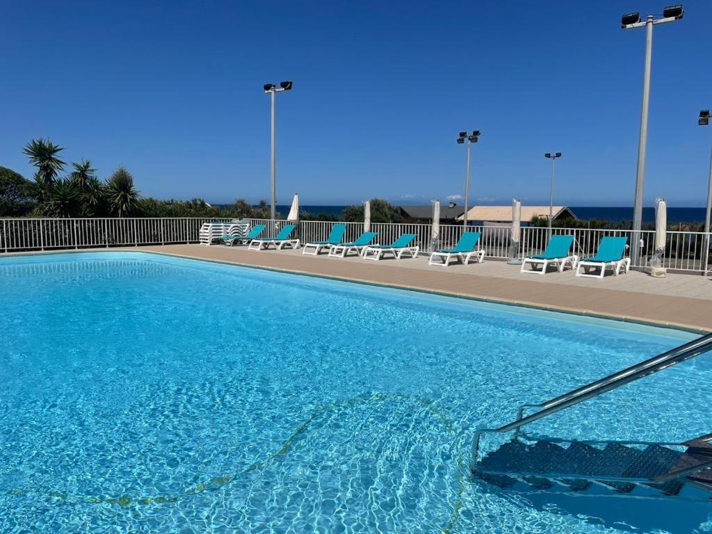 Studio 4 Personnes Bord De Mer Avec Piscine Wifi Cervione Buitenkant foto