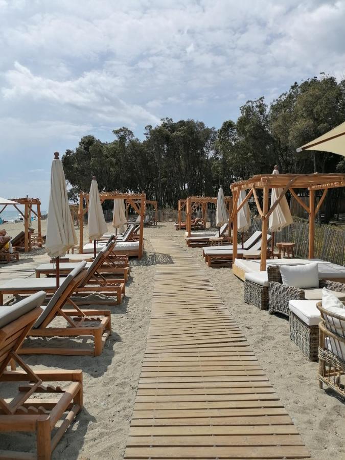 Studio 4 Personnes Bord De Mer Avec Piscine Wifi Cervione Buitenkant foto